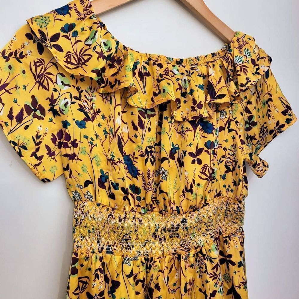NWOT Lapis Anthropology Boho Cottagecore Flowy Feminine Floral Ruffle Sundress - Picture 4 of 6